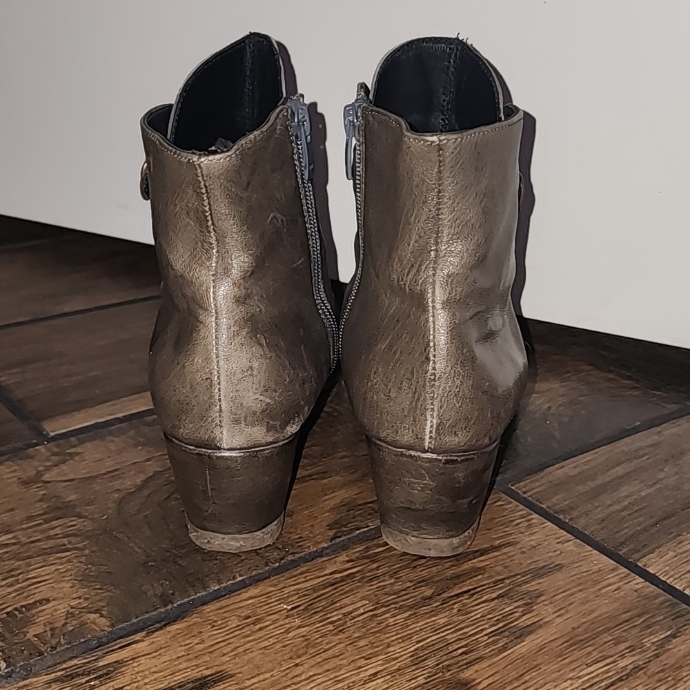 EUC Eric Michael Made in Spain Leather Brown Lena Boots Size Eu 41, US 8.5 - Picture 4 of 9